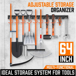 Adjustable Wall Mount Garden Tool Organizer