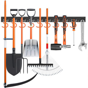 Adjustable Wall Mount Garden Tool Organizer