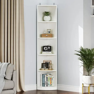 YITAHOME 5 Tier Wood Corner Shelf