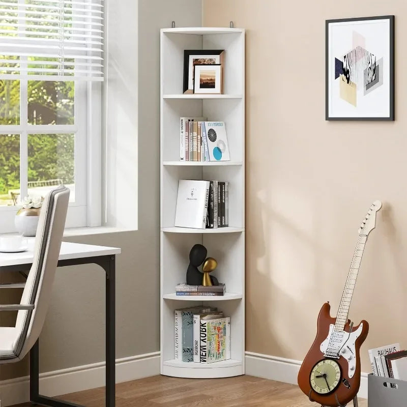 YITAHOME 5 Tier Wood Corner Shelf